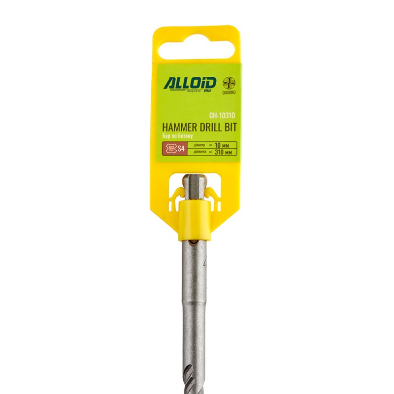 Alloid. Бур по бетону SDS-plus S4 QUADRO 10x310мм