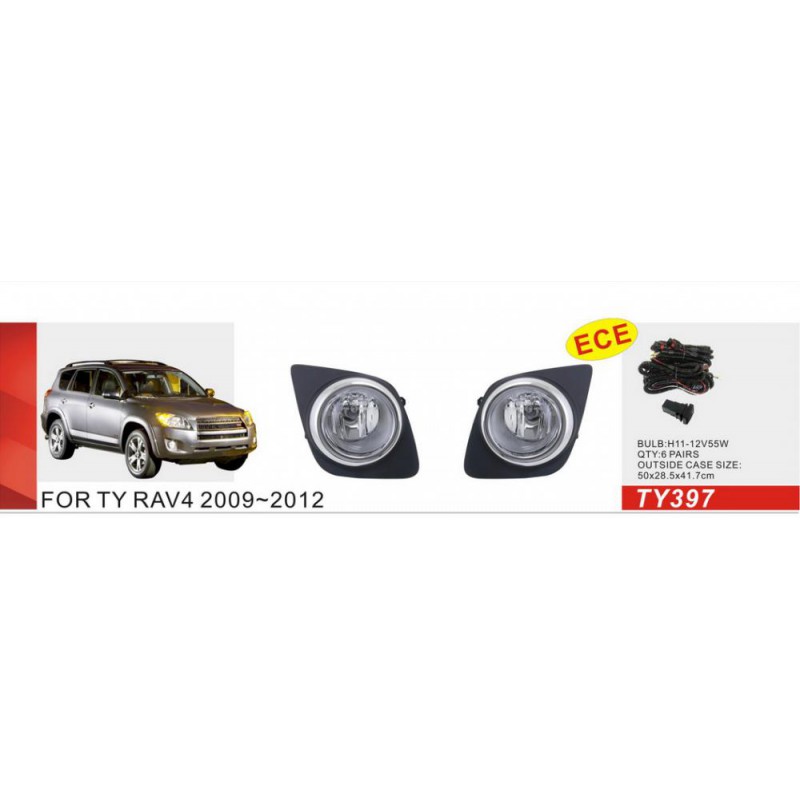 Фари дод. модель Toyota RAV-4 2008-10/TY-397/H11-12V55W/ел.проводка