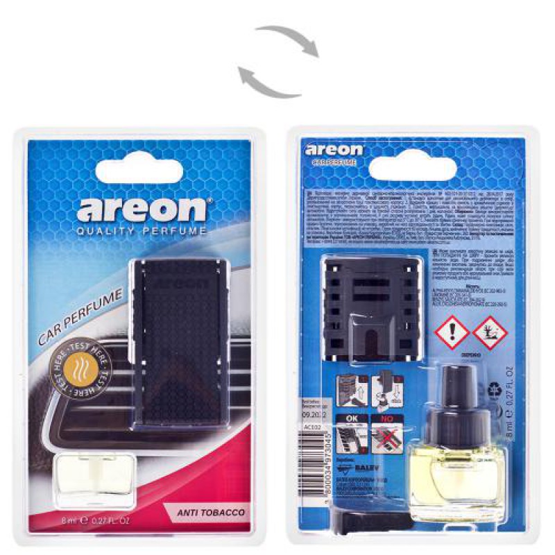 Освіжувач повітря AREON CAR на обдув Антитютюн