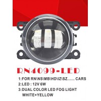 Фары доп.модель Renault/HD/NS/MB/SZ Cars/RN-4099L/LED-12V6W/3000K-6000K/эл.проводка (RN-4099-LED/DUAL)