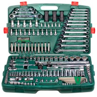 HANS. Набор инструмента 163 предмета 1/4", 3/8",1/2" (6 гран.)