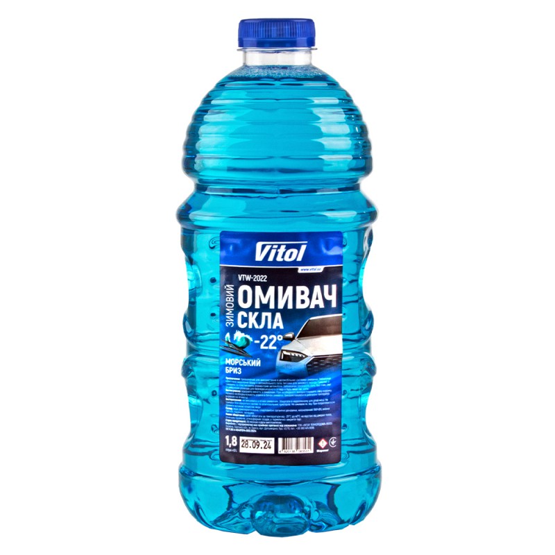 Омивач скла зимовий VITOL "-22" Морський бриз 1,8л