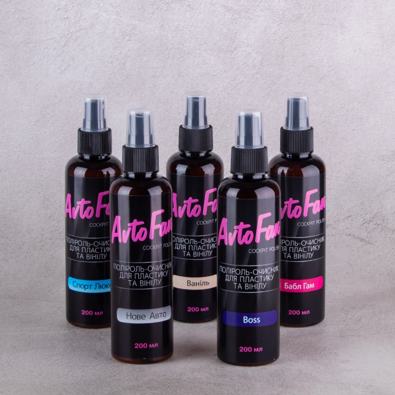 Полироль для пластика и винила AVTOFAN Ваніль 200ml. (5600)