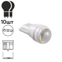 Лампа PULSO/габаритная/LED T10/W2.1x9.5d/W5W/1SMD/3D/CERAMIC/12v/0.5w/65lm White