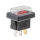 Переключатель on-off с подсветкой 12V квадратный Red 19*29*18мм 6A 250V 10A 125/250V 6A 250V (YJ-WH02)