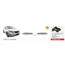 Фари дод. модель Lexus RX 350 2009-12/TY-668L/DRL-12V4W/Black/eл.проводка