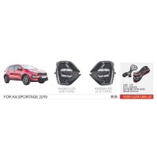 Фари дод. модель KIA Sportage/2019-/KR TYPE/KA-2661-LED/ел.проводка