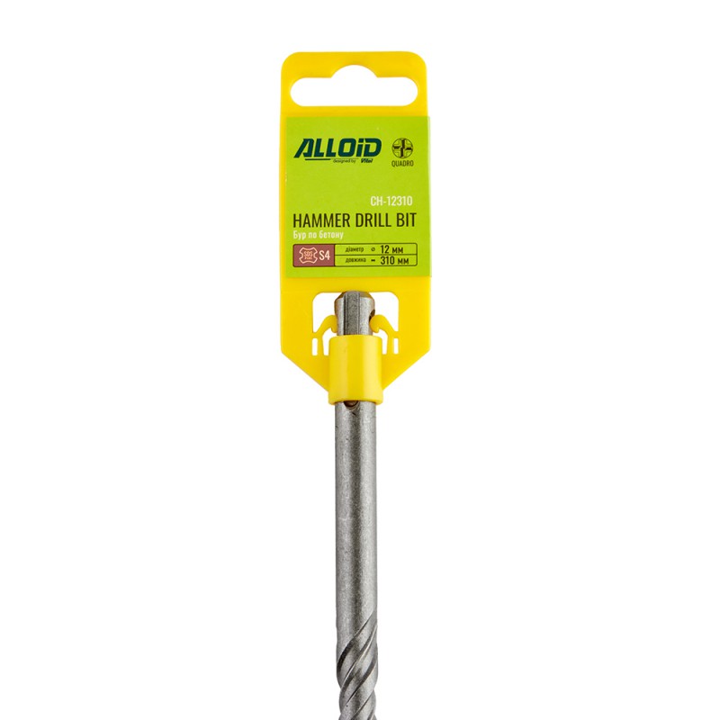 Alloid. Бур по бетону SDS-plus S4 QUADRO 12x310мм