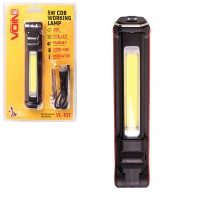 Переносна лампа "VOIN" VL-107, 5W-COB+3W XPE/АКБ 2000mAh/магніт/інд. заряда