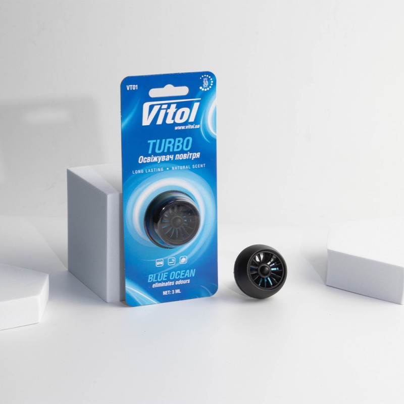 Освіжувач повітря Vitol Turbo Blue Ocean
