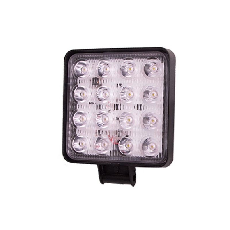 Фара рабочего света WLP-48S1F5 SPOT 16Led*3W (108*108*50)/10-30V/48W/6000K