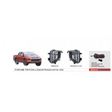 Фари дод. модель Mitsubishi Triton/L200/Pajero Sport 2018-/MB-9049LED/H8-12V35W+LED-8W/ел.проводка