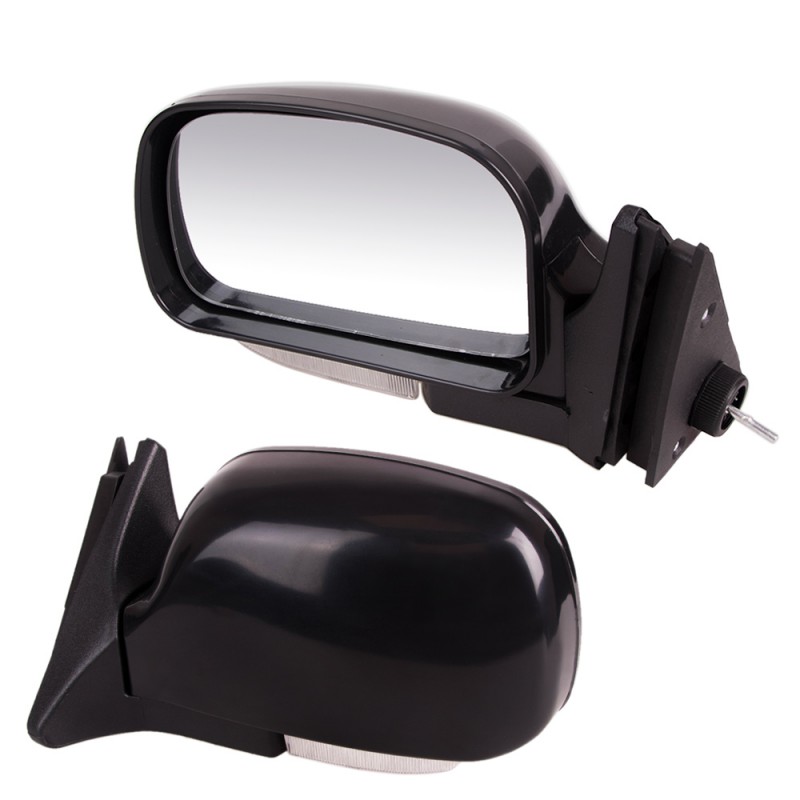 Дзеркало бічне ЗБ 3107П/LADA 04,05,07/BLACK/LED чорне