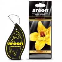 Освежитель воздуха AREON сухой листик "Mon" Vanilla-Black
