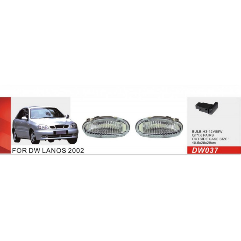 Фари дод. модель Daewoo/Lanos/2002/DW-037W/H3-12V55W