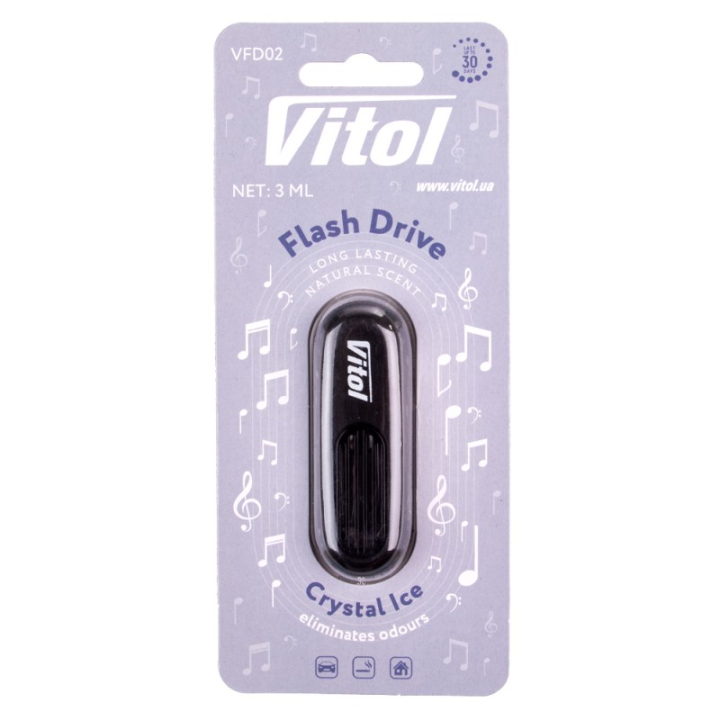 Освіжувач повітря Vitol Flash Drive Crystal Ice