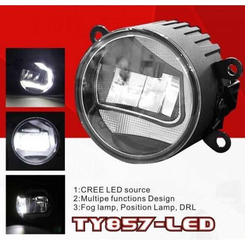 Фари дод. модель Toyota Cars/TY-857L/LED CREE-12V10W800Lm+DRL-12V3W/FOG+DRL