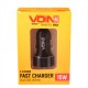 Автомобільний зарядний пристрій VOIN C-31209BK, 2USB (12/24V - 5V 3,1A) + вольтметр