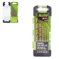 Alloid Pro. Набор сверл по металлу кобальтовых  3-8мм 5ед. Р6М5К5