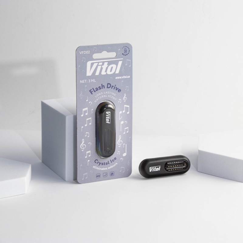 Освіжувач повітря Vitol Flash Drive Crystal Ice