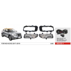 Фари дод. модель Nissan Kicks 2017-19/NS-332-1/H8-12V35W/eл.проводка