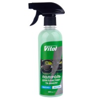 Полироль для пластика и винила VITOL матовая 400 мл Яблоко