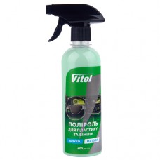 Поліроль для пластику та вінілу VITOL матова 400 мл Яблуко