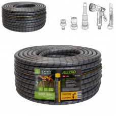 Шланг армированный 4-х слойный, 'Amber Hornett' 3/4' 50 м + подарок пистолет, 2 коннектора, адаптер и нож, Alloid Pro