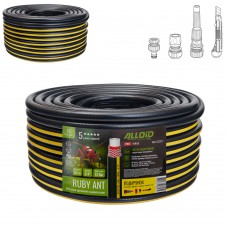 Шланг армированный 4-х слойный, 'Ruby Ant' 3/4' 50 м + подарок разбрызгиватель 'Улитка', 2 адаптера, коннектор и нож.