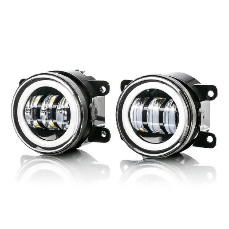 LED фара протитуманна N 3.5" W/Y дворежимна біле і жовте світло з обідком
