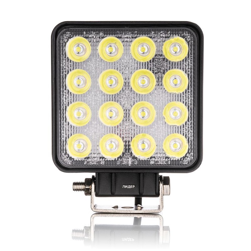 Фара светодиодная Leader 10-60V, 48W (16x3W), 3520Lm, EPISTAR WHITE, FLOOD 1 шт