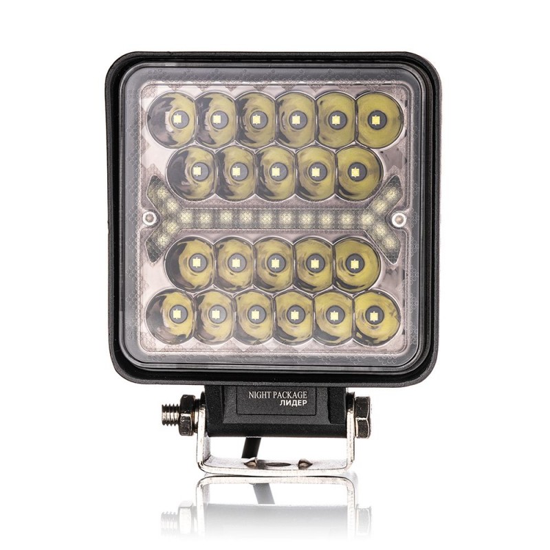 Фара светодиодная Leader 12-24V, 66W (22x3W), 3500Lm, CREE, SPOT + DRL 1 шт
