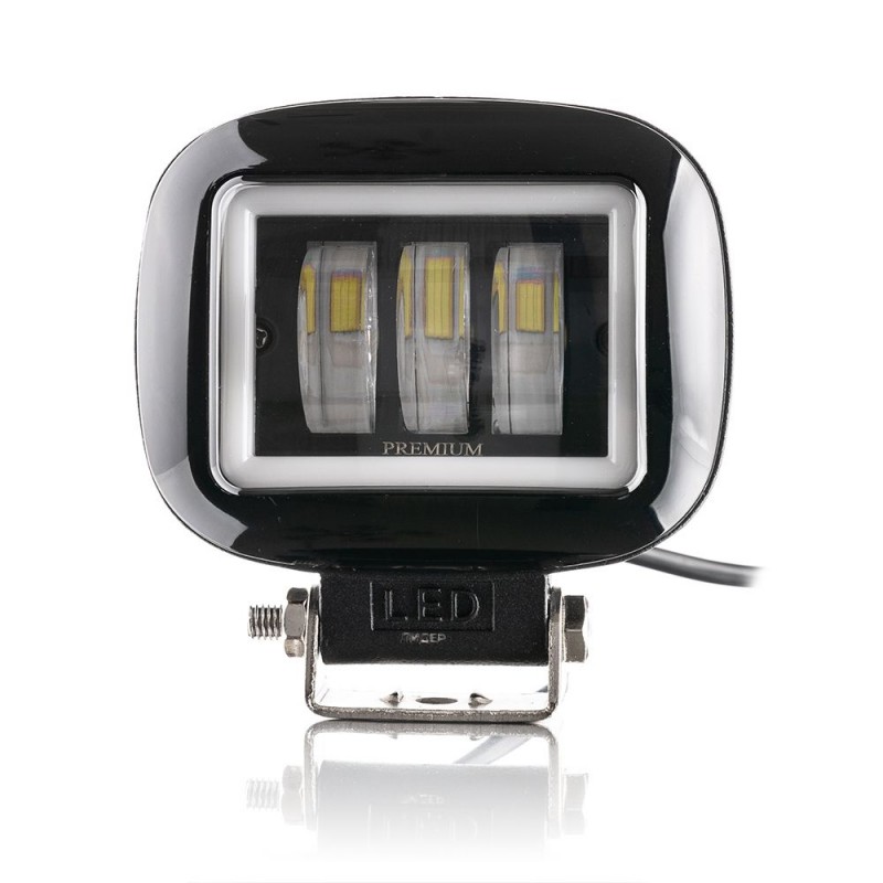 Фара рабочего света Leader + DRL 88BC FLOOD 3Ledx15W 10-60V/45W/6000K