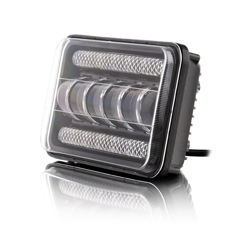 Фара рабочего света Leader + DRL 01-75 (168x108x78) 10-60 В / 75 Вт / 6000K