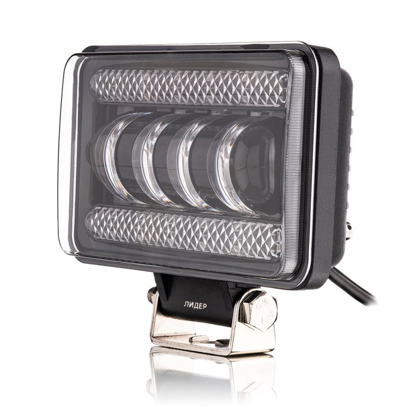Фара рабочего света Leader + DRL 04 (150x90x65) 10-60 В / 60 Вт / 6000K