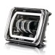 Фара рабочего света Leader 01 + DRL + поворот (170x108x70) 10-60 В / 75 Вт / 6000K
