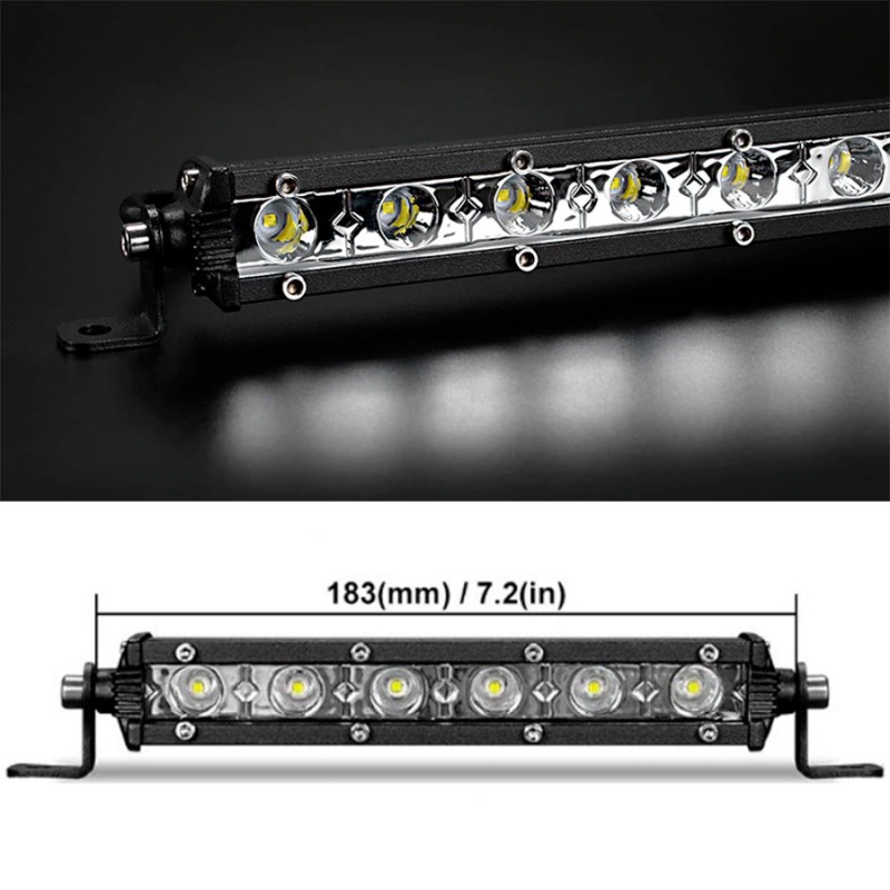 LED балка D4 18W ближний свет 200mm 12-24V