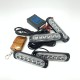 Стробоскопы на авто в решетку 6 LED 4в1 синий с пультом 12-24V