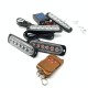 Стробоскопы на авто в решетку 6 LED 4в1 синий с пультом 12-24V