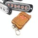 Стробоскопы на авто в решетку 6 LED 4в1 синий с пультом 12-24V