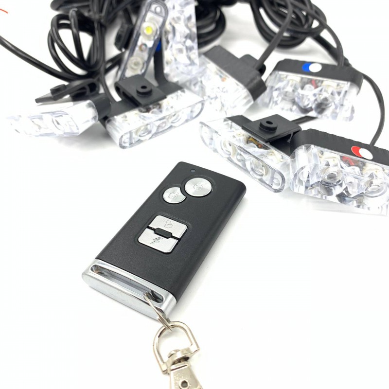 Стробоскоп в решетку радиатора Federal Signal LED 800 V28H (красно-синий/ белый) 8 шт