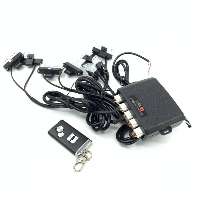 Стробоскоп в решетку радиатора Federal Signal LED 800 V28H (красно-синий/ белый) 8 шт