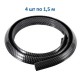 Универсальный молдинг на колесные арки Carbon 1.5м (к-т 4шт)