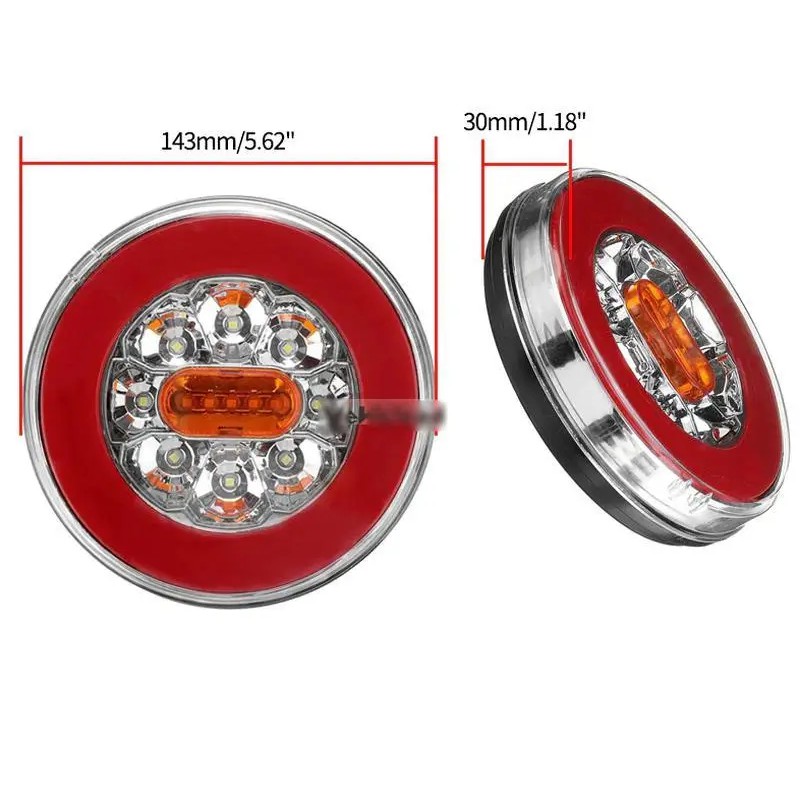 Фонарь задний светодиодный DG-104 Truck light 12-24V бегущий поворот, задний ход