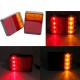Фонари светодиодные задние 8 LED для автомобильных прицепов 12V-24V 2 шт