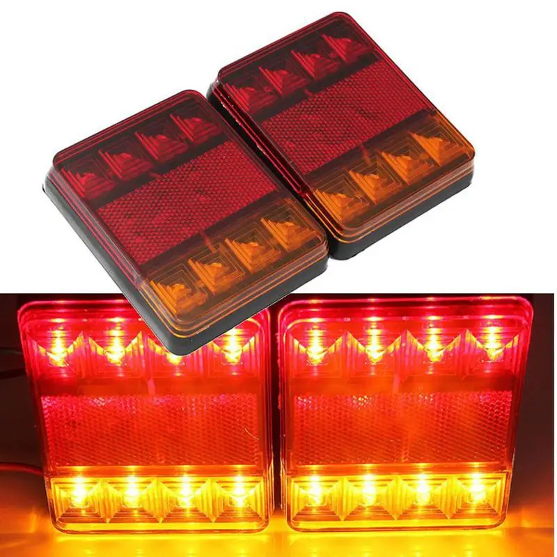 Фонари светодиодные задние 8 LED для автомобильных прицепов 12V-24V 2 шт