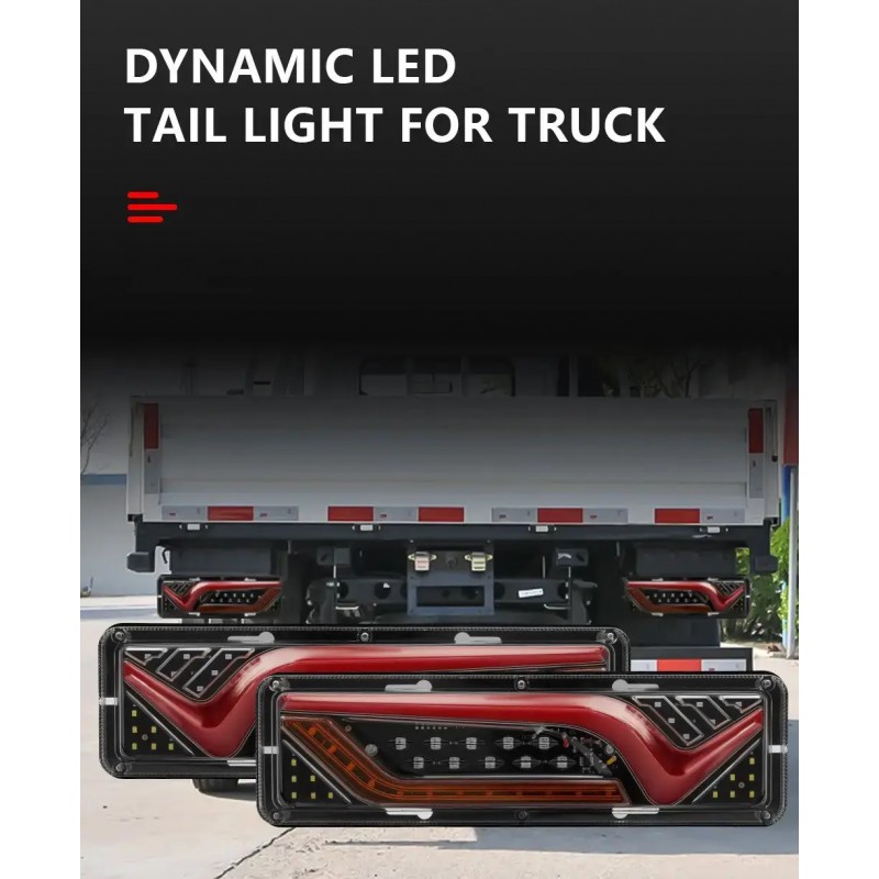 Фонарь задний Reap lamp Bird 30х8см LED 24V (к-т 2шт)