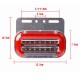 Габаритный фонарь LED moving SIDE LAMP с подсветкой и поворотом 24V красный