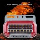 Габаритный фонарь LED moving SIDE LAMP с подсветкой и поворотом 24V красный