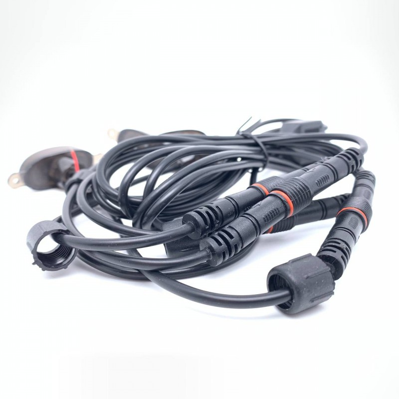 Подсветка решетки радиатора 12 LED желтый 12V (к-т 4шт)